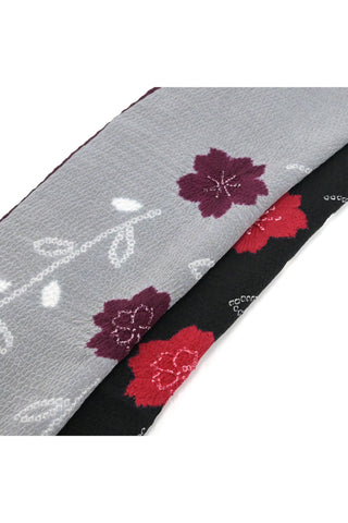 帯揚げ 綸出し絞り染め 枝垂れ桜 2カラー
