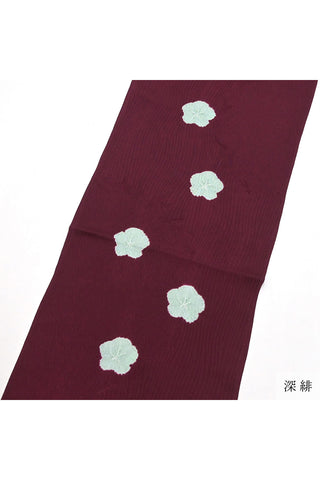 帯揚げ 綸出し絞り染め 梅花 6カラー