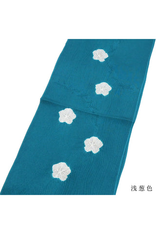 帯揚げ 綸出し絞り染め 梅花 6カラー