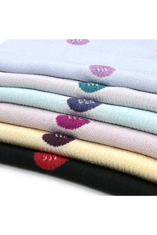 帯揚げ 綸出し絞り染め 水玉 6カラー