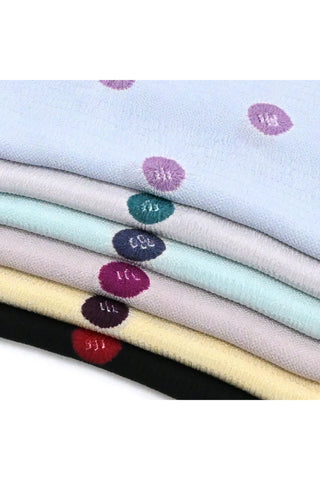 帯揚げ 綸出し絞り染め 水玉 6カラー