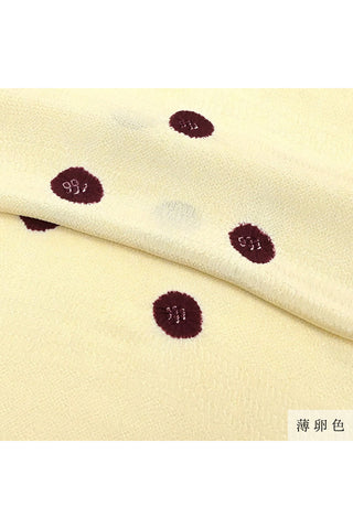 帯揚げ 綸出し絞り染め 水玉 6カラー