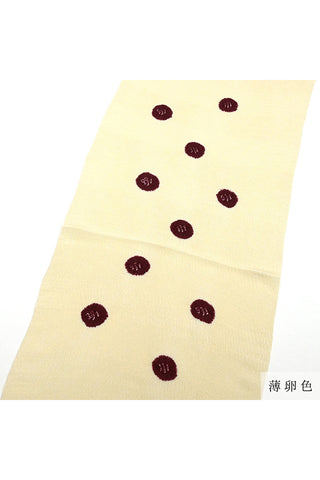 帯揚げ 綸出し絞り染め 水玉 6カラー