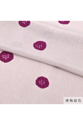 帯揚げ 綸出し絞り染め 水玉 6カラー