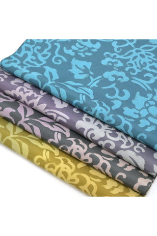 帯揚げ ろうけつ染め 花唐草 4カラー