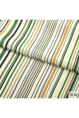 帯揚げ 縮緬七色矢鱈縞 3カラー