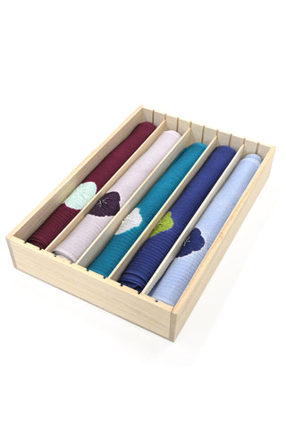 小物収納桐箱 日本製 調節可能な仕切り板9枚付き