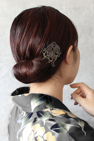 かんざし 浮世絵 国芳の猫「狂言」