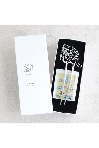 かんざし 浮世絵 国芳の猫「狂言」