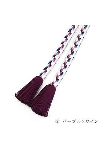 冠組 ゆるぎ帯締め 繧繝-Ungén- 4カラー