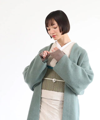 冬用リブ編みアームカバー 4カラー（和洋兼用）