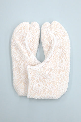 ★再入荷★あったかフリース裏のレース足袋